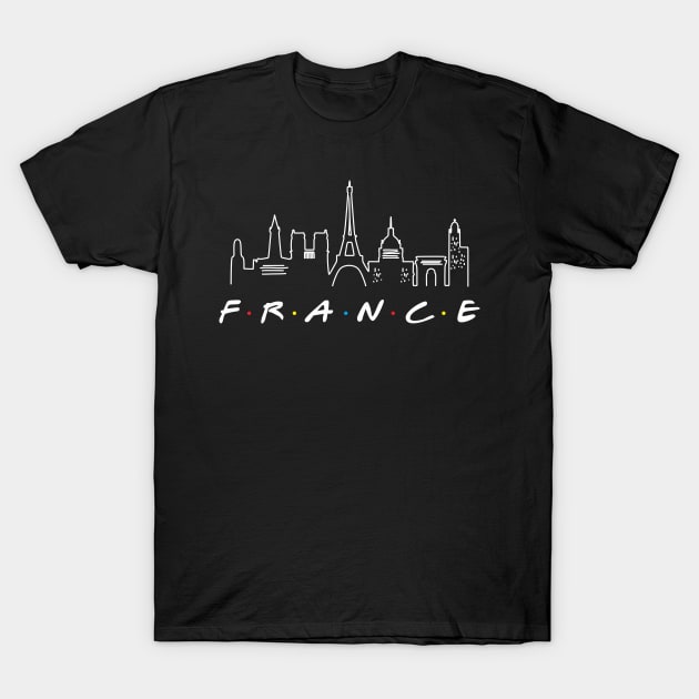 FRANCE CITYSCAPE T-Shirt by BAJAJU